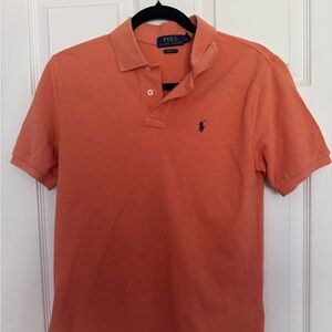 Ralph Lauren Orange Polo Shirt Classic Piqué Knit